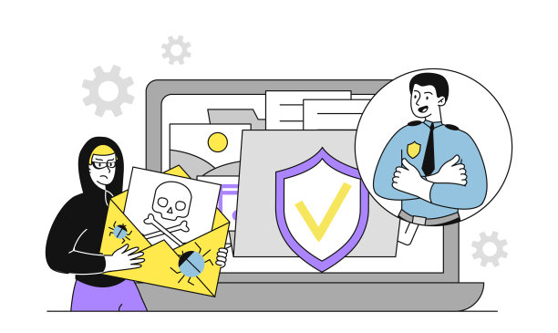 网络警察向量线性图片下载