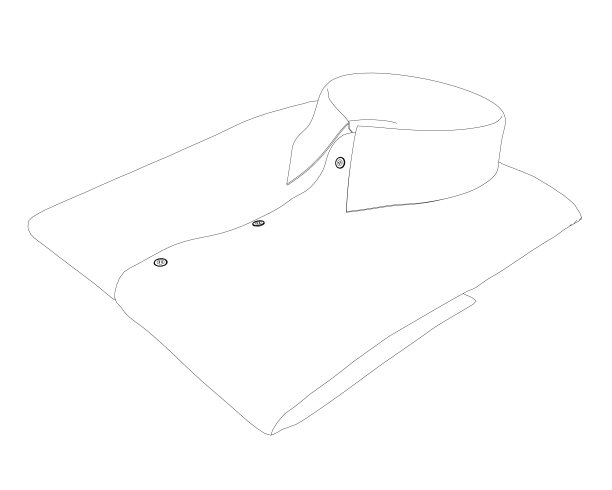 折叠衬衫细线图标。现代矢量男装插图。折叠衬衫模板的矢量绘图图片下载