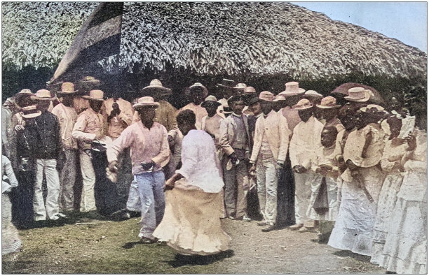 美军黑白照片:古巴哈瓦那的古巴舞蹈图片下载