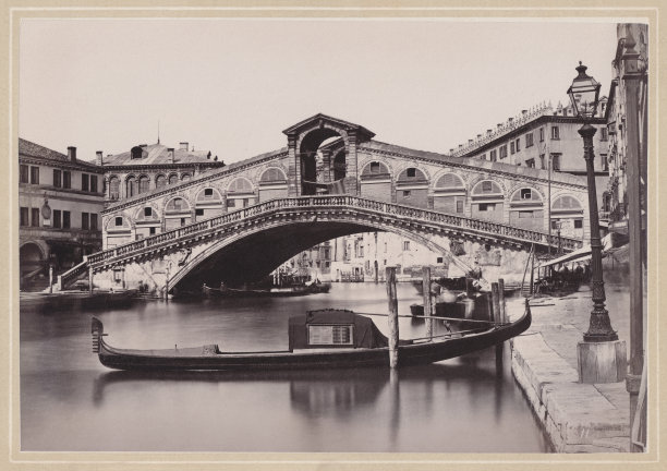 意大利威尼斯的历史观，原始照片，大约于1870年出版图片下载