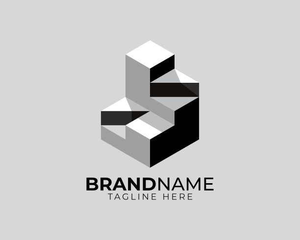 三维六边形视错觉不规则的立方体盒子代表抽象的建筑形状图片下载