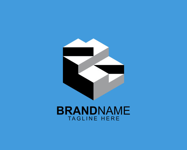 三维六边形视错觉不规则的立方体盒子代表抽象的建筑形状图片下载