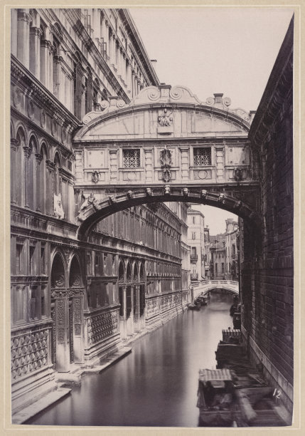 意大利威尼斯的历史观，原始照片，大约于1870年出版图片下载