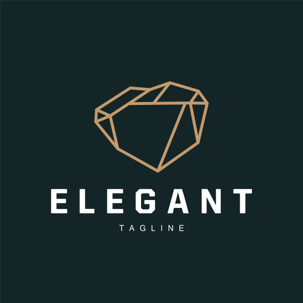 宝石钻石模板说明宝石标志设计线图片下载