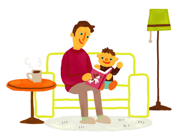 抚养孩子的父亲图片下载