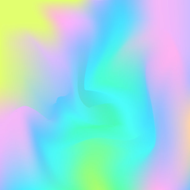 彩虹色的纹理。黄色流行背景。光芒四射的梯度。独角兽卡。模糊向量。全息图的背景。金属纸。软全息宣传册。粉色虹彩质感图片下载