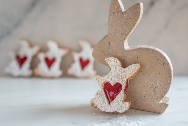 复活节兔子糖饼干图片下载