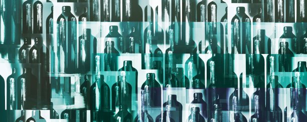 古代陶土瓶的抽象形象图片下载