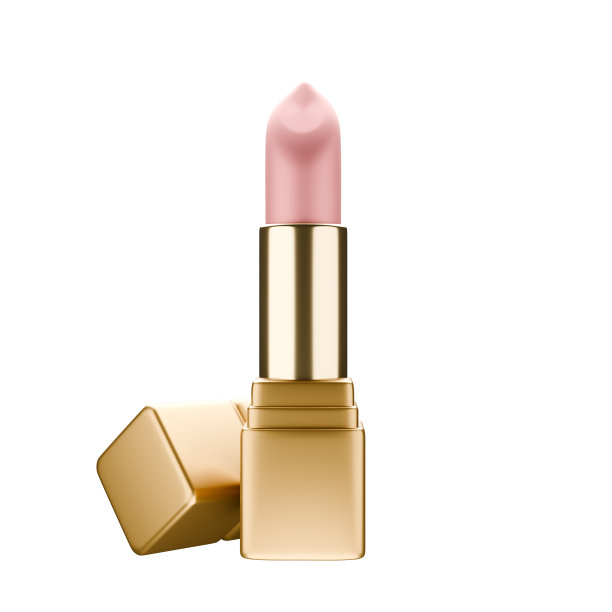 口红金色外壳3D。图片下载