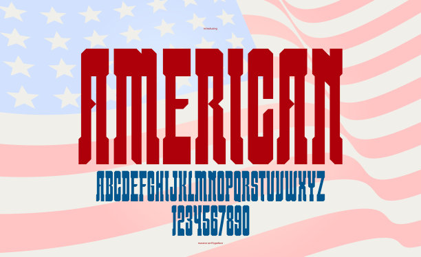 大胆的大量浓缩矢量几何字体用于标志创作，高大的狂野西部美国风格字体用于海报和标题，西方排版如沙龙或西方打字。图片下载