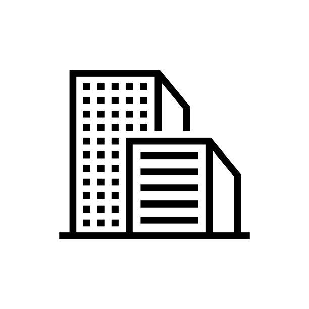 建筑物线图标。摩天大楼，公寓，国家大厦。图片下载