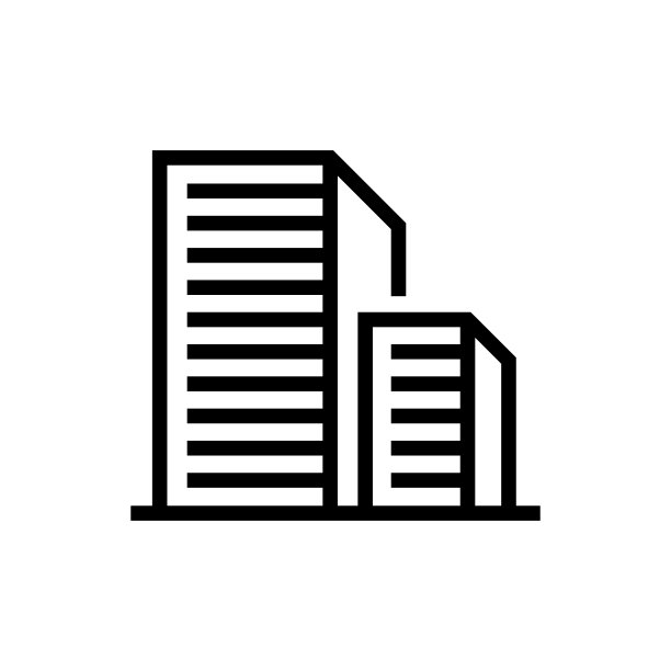 建筑物线图标。摩天大楼，公寓，国家大厦。图片下载