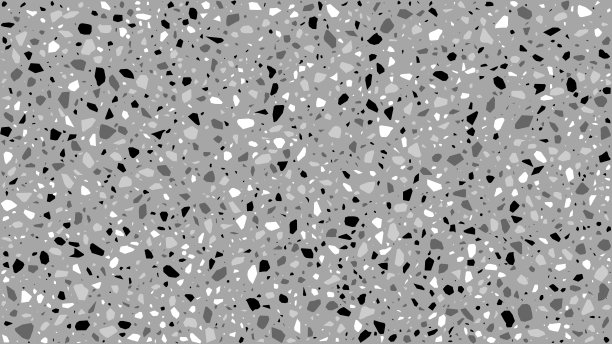 白色、灰色和黑色水磨石大理石地面图片下载