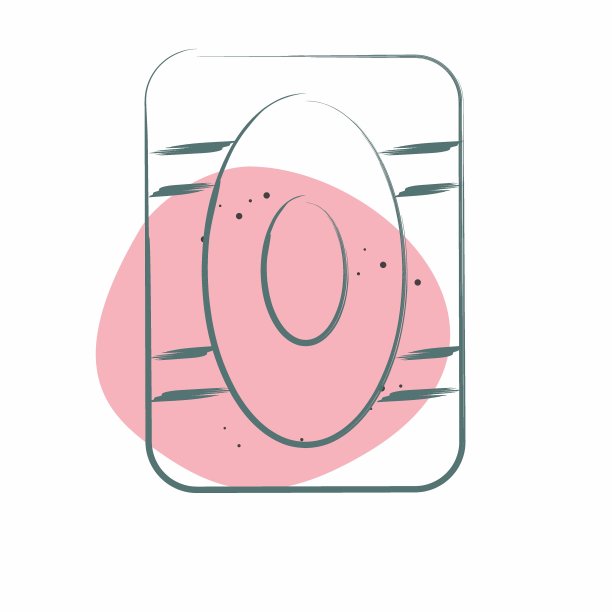 图标护膝。与滑冰有关的符号。色斑样式。简单的设计说明图片下载