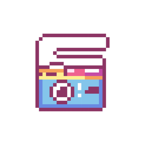 像素艺术相机图标。矢量Y2K 8Bit贴纸的复古相机。图片下载