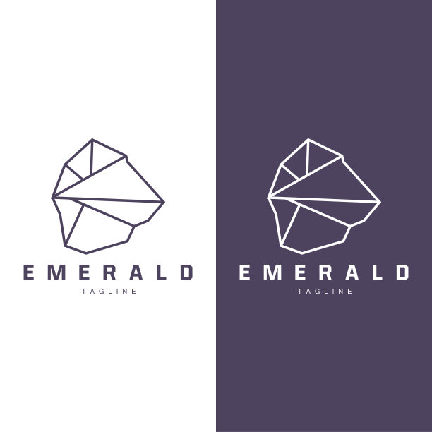 宝石钻石模板说明宝石标志设计线图片下载