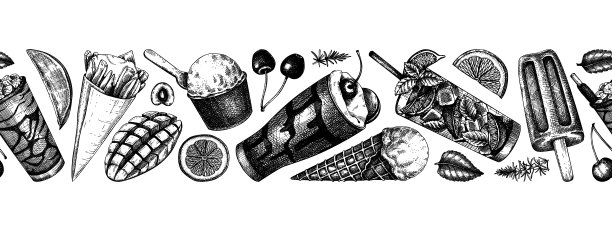 夏日派对无缝横幅图片下载