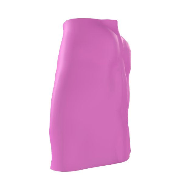 在白色背景上孤立的粉红色裙子图片下载