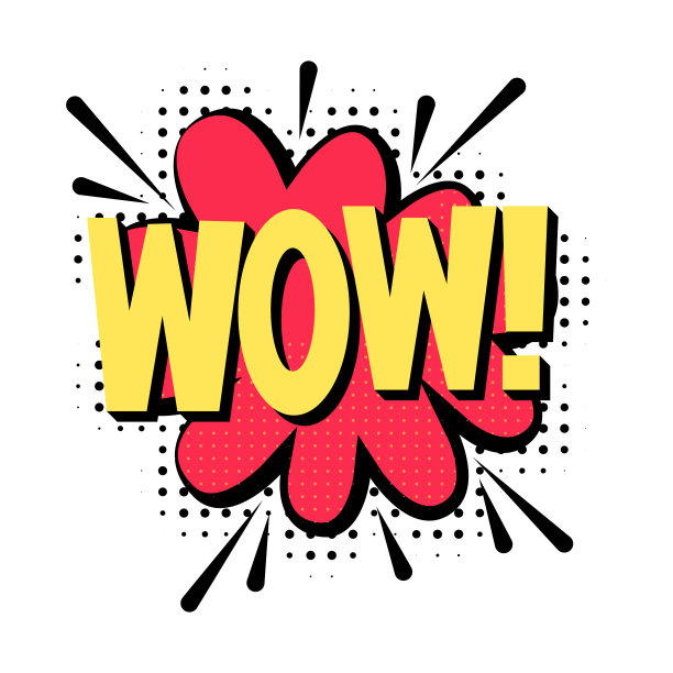 带文字的搞笑语音泡泡哇。矢量图图片下载