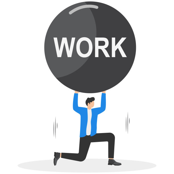 工作责任，压力或难题，债务负担或困难挑战，奋斗或劳累，努力或惩罚的观念，疲惫的商人扛着沉重的巨石在地图集摆姿势。图片下载