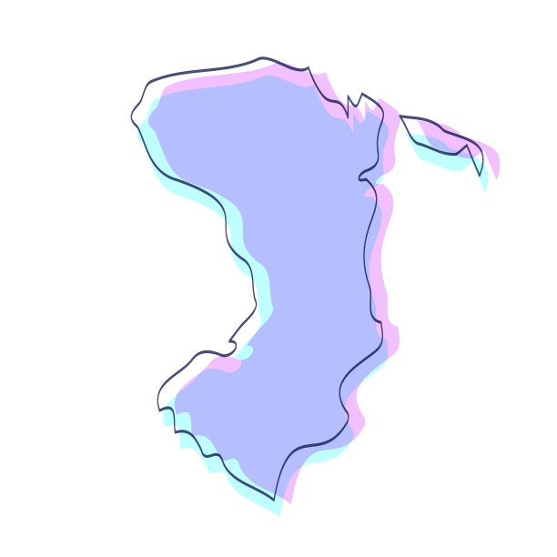 希俄斯地图手绘-紫色与黑色轮廓-时尚的设计图片下载