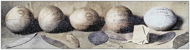 古董照片:制作足球图片下载