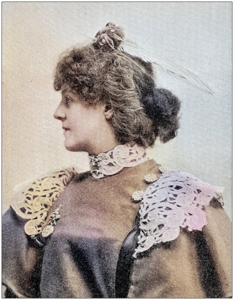 古董照片:女性肖像图片下载