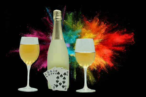 香槟，酒精，饮料，庆祝，玻璃杯，瓶子，庆祝，黄色，葡萄酒，起泡，独家，图片下载