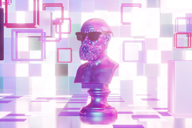 未来的半身像，雕像，AI概念图片下载