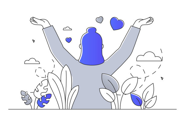 有自由的女人矢量很简单图片下载