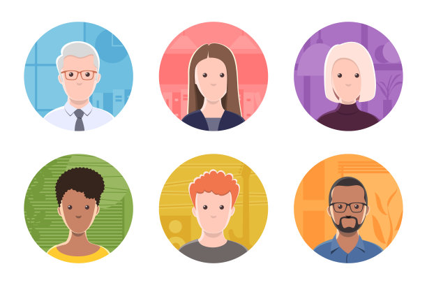 人物头像套装图片下载