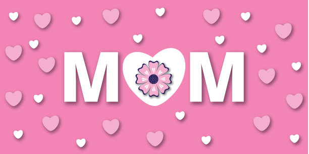 母亲节快乐美丽的花朵背景设计图片下载