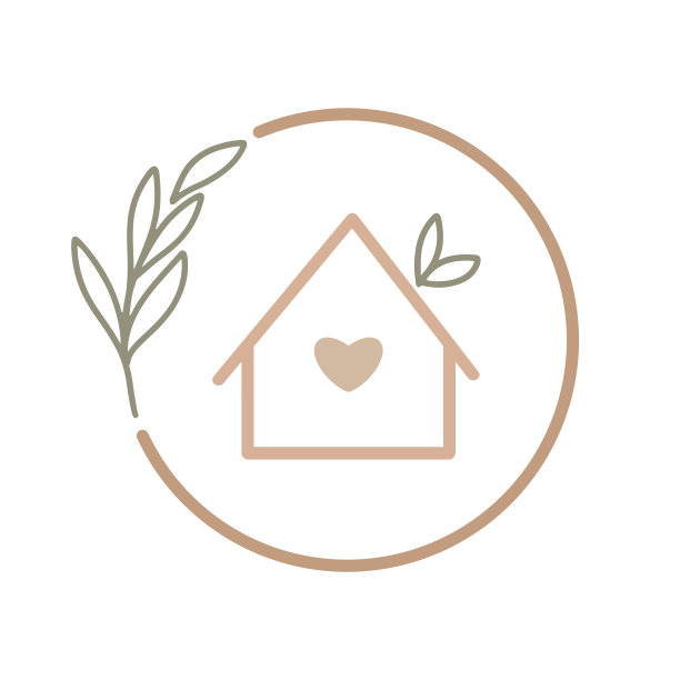 绿叶与心的生态标志图片下载