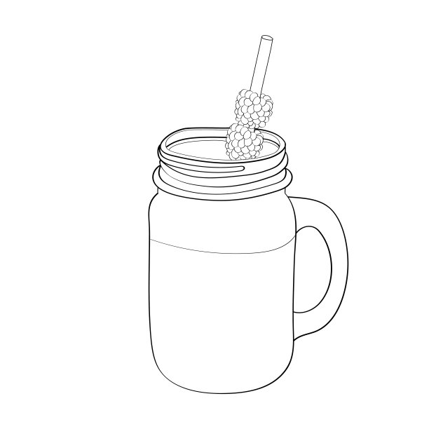 用稻草和葡萄制成的玻璃瓶图片下载