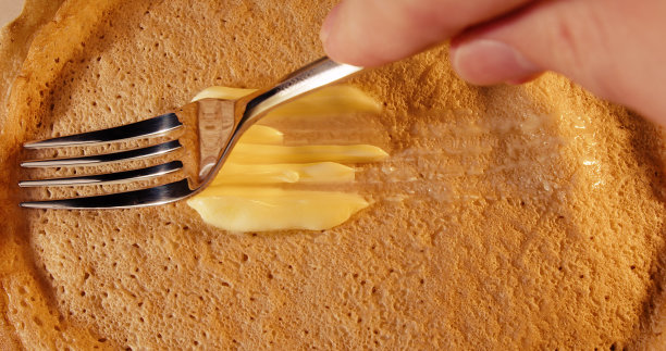 黄油煎饼。黄油。复活节。圣诞节。图片下载