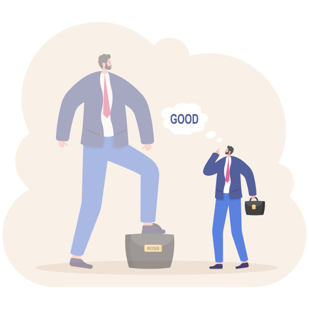 商人们看着他的雕塑、雕像。商业领导与自我概念。图片下载