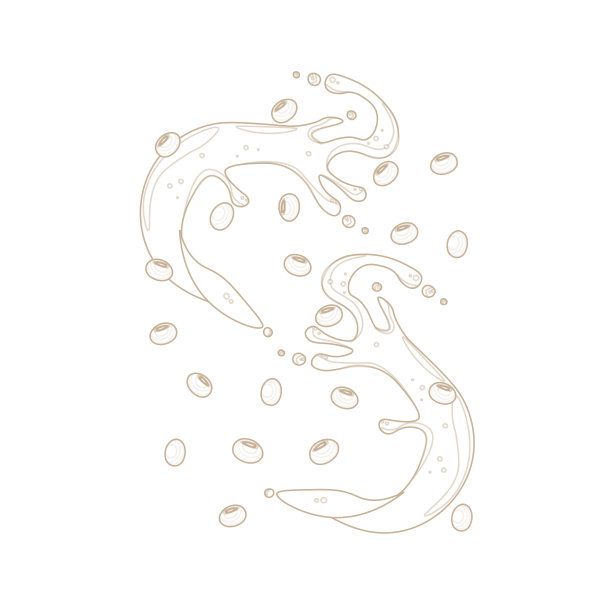 豆浆喷溅线条艺术图片下载