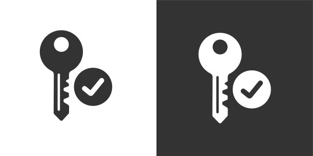 键保护和安全固体图标。包含数据，策略，规划，研究扎实的图标收集。矢量插图。网站设计、logo、app、模板、ui等图片下载