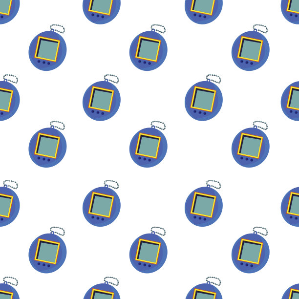 电子宠物无缝图案图片下载