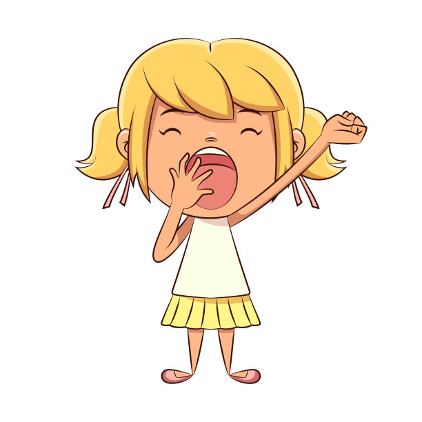 孩子打呵欠图片下载