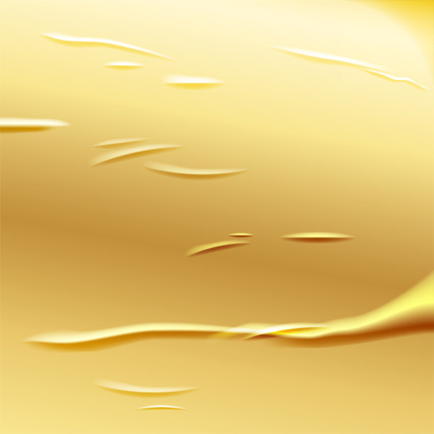 皱金纸方海报。胶合效果背景。矢量现实皱巴巴的贴纸。湿滑皱纹空白纹理。为创意设计的空广告栏模型图片下载