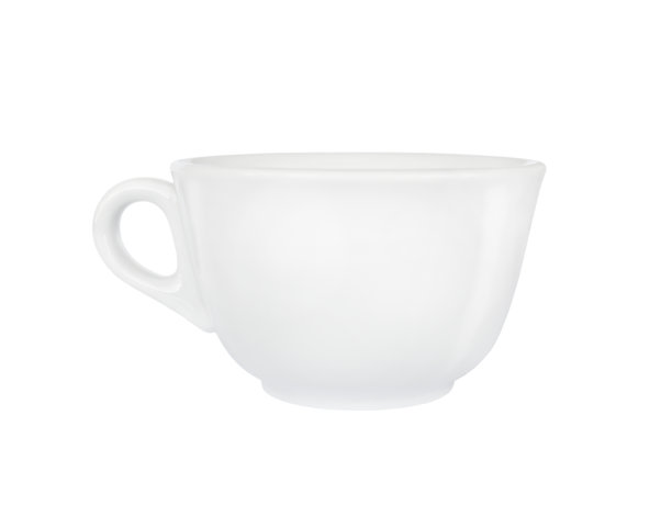 白色的杯子被隔离在白色的背景上图片下载