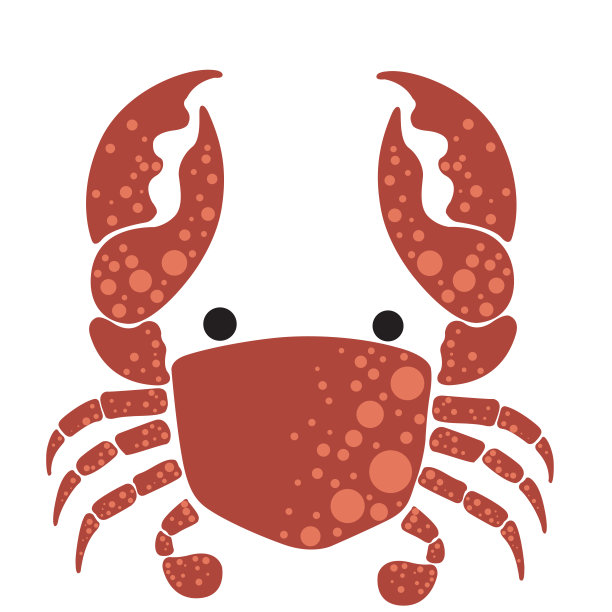 摘要螃蟹插画为装饰，阐述海洋生物、航海、海鲜和海岸生活方式的概念。图片下载