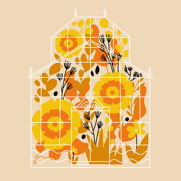 温室和鲜花。有花的花园和温室。植物园图片下载