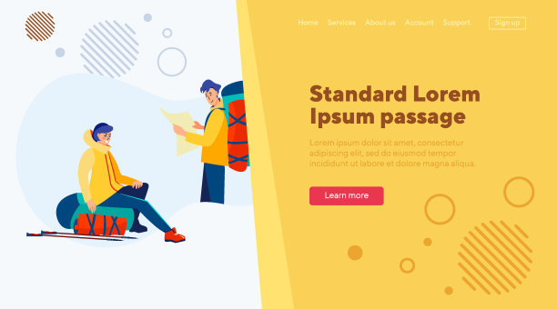 户外游客学习地图图片下载