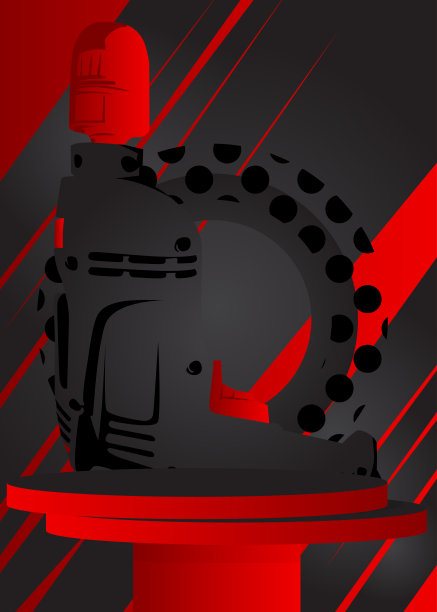 黑色和红色的模拟产品显示与钻。矢量圆柱基座基座基座。电动工具舞台展示展示。最小几何形式。图片下载