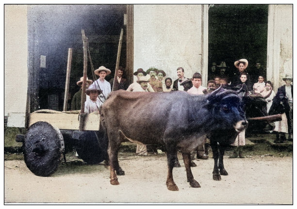 古色古香的黑白照片:古巴马里亚诺图片下载