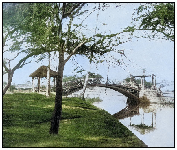 古董黑白照片:夏威夷瓦胡岛的瓦阿鲁阿图片下载