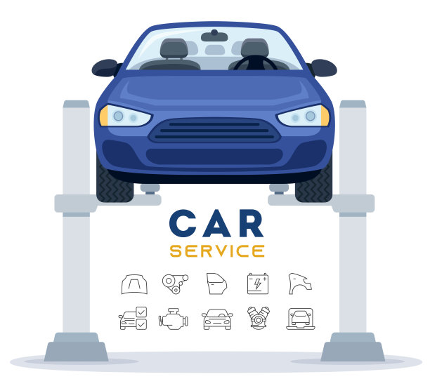 汽车吊。车辆维修。图片下载