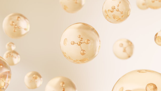 液体泡中的分子。图片下载